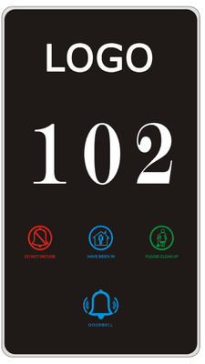 Customized Hotel Doorplate Switch with LED Display 5 Years Warranty and 258*86*7mm Size