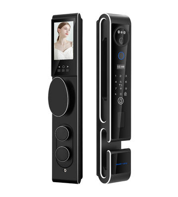 S666 Tuya Smart Wifi Door Lock 3D Face Video Intercom بطاقة بصمات أوتوماتيكية مفتاح الوصول للفندق فيلا شقة