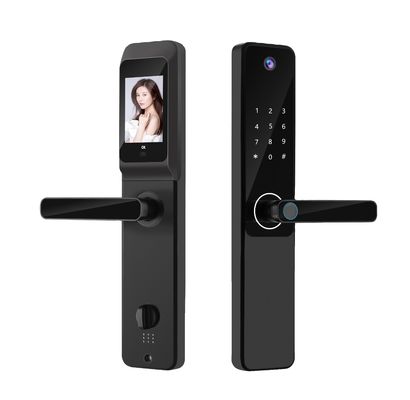 S802Pro كاميرات عالية الدقة ذكية تويا البيومترية بصمات الأصابع بطاقة IC مفتاح الباب المنزلي الذكي قفل مع اتصال واي فاي