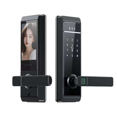 Qleung S810max تصميم جديد قفل الباب Tuya وجه اليد بصمة الاصبع كلمة السر بطاقة مفتاح فتح قفل الباب Tuya التحكم عن بعد