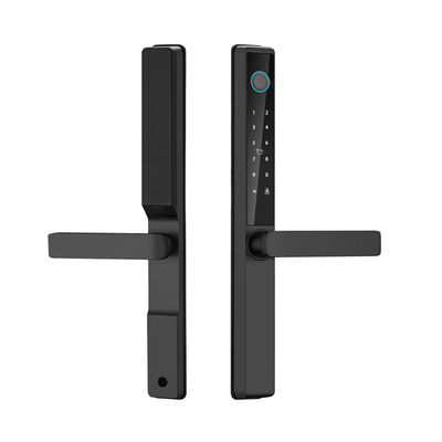 قفل باب ذكي خارجي مقاوم للماء TTlock Tuya Wifi، بطاقة، بصمة، كلمة مرور، قفل باب منزلق من الألومنيوم