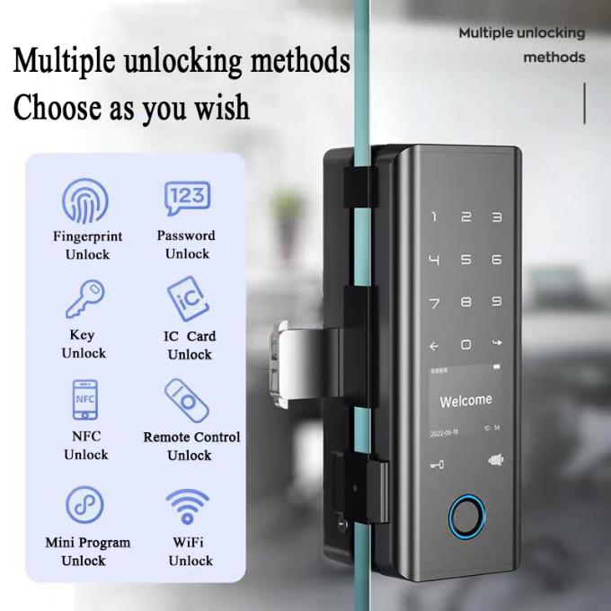 Qleung G9S Tuya Doorbell Card Password بصمة الاصبع القفل الرقمي قفل الباب المنزلي الذكي 4